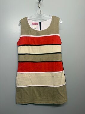 Nana Baila Paris Colorblock Sleeveless Shift Dress Retro Mod Tunic